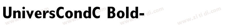 UniversCondC Bold字体转换